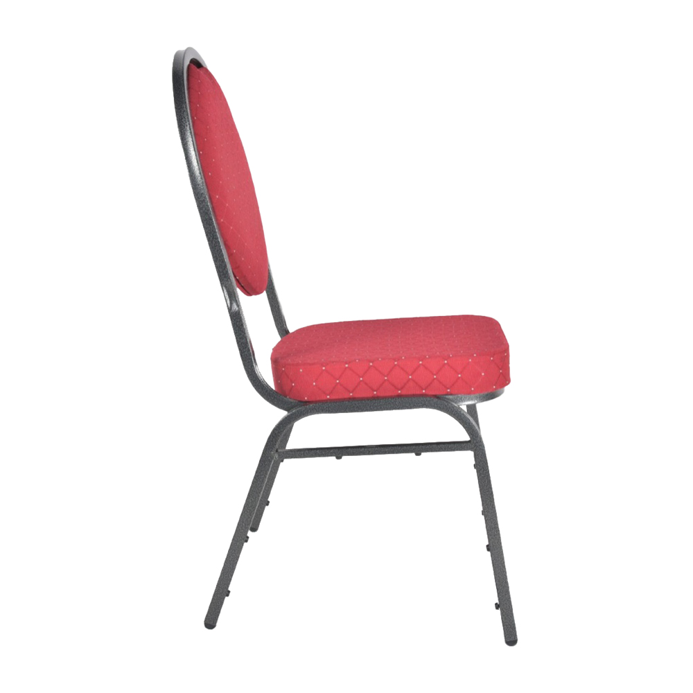 Wholesale Stackable Banquet chair with silver iron legs