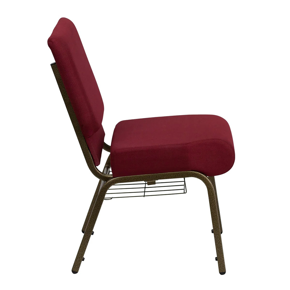 Metal interlocking padded church chair