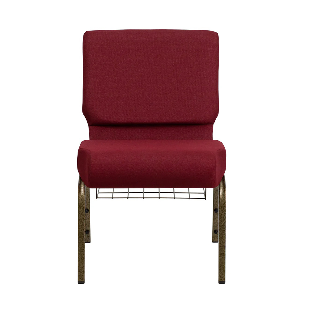 Metal interlocking padded church chair
