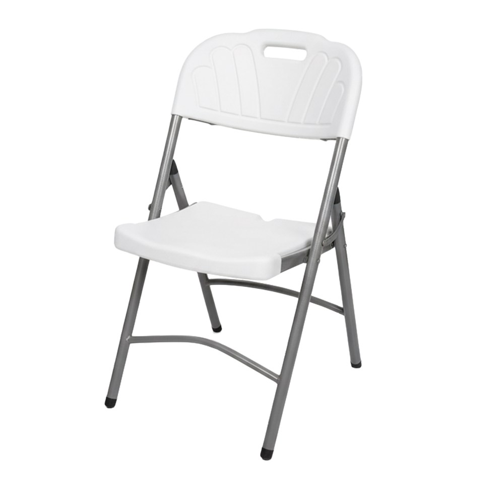 Outdoor garden white folding plastic chair