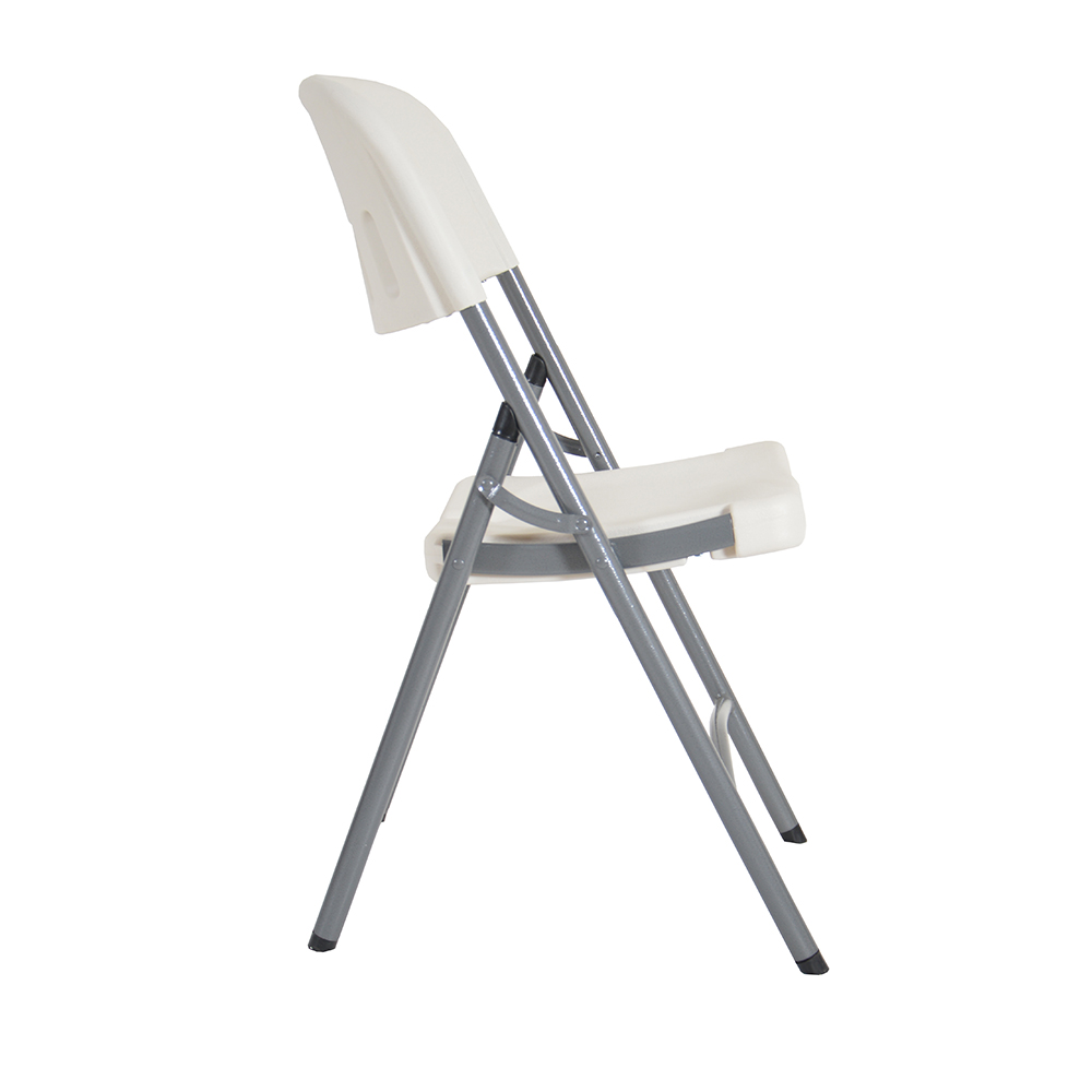 Outdoor garden white folding plastic chair