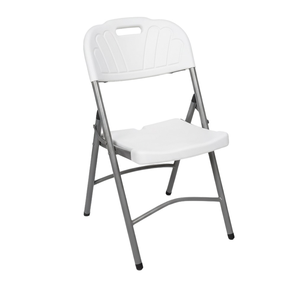 Outdoor garden white folding plastic chair