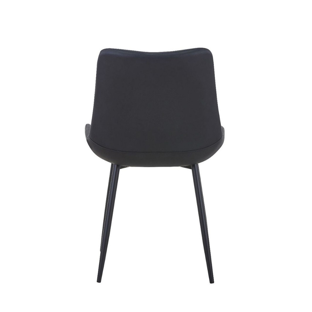 Modern leather upholstered dining chair