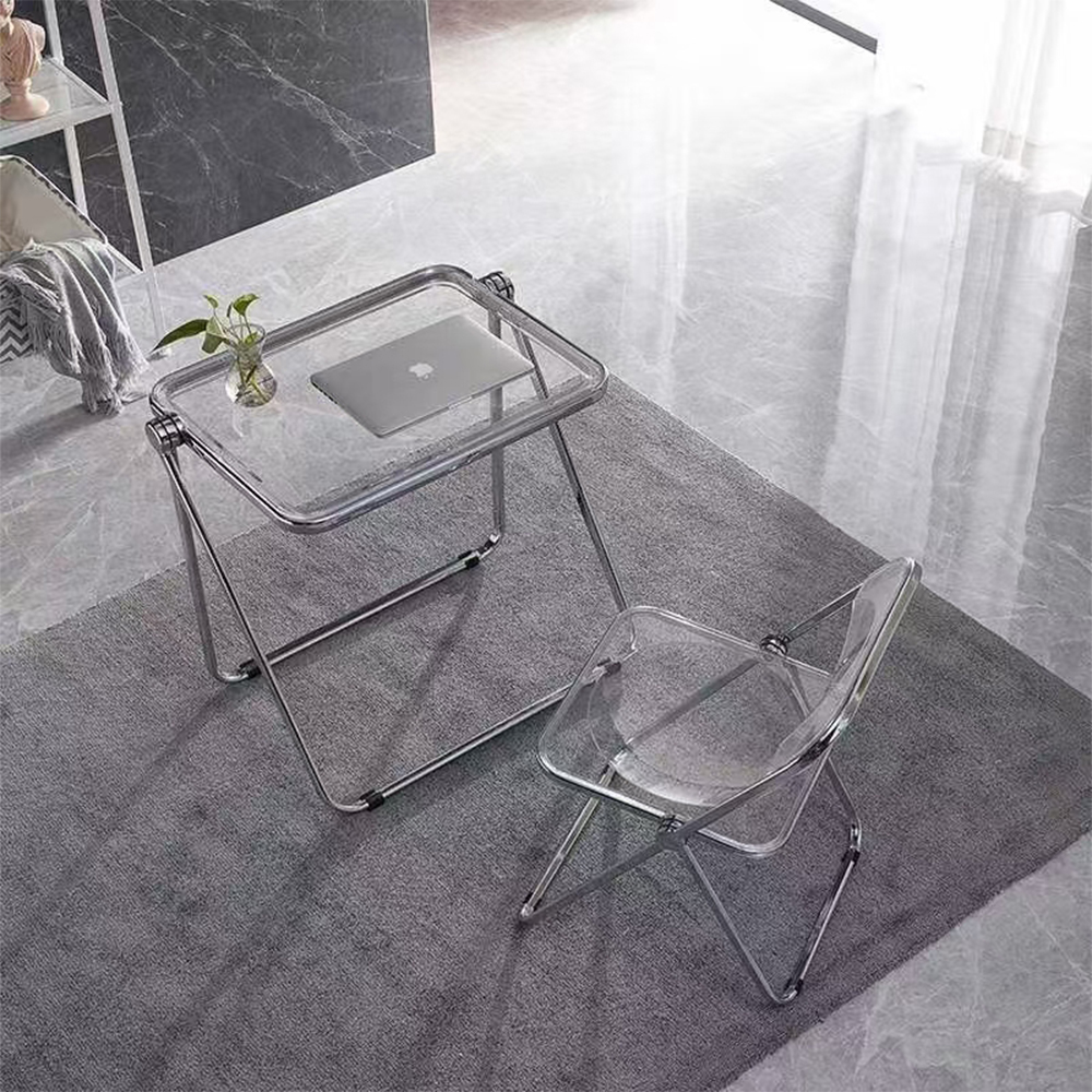 White outdoor resin plastic folding chairs