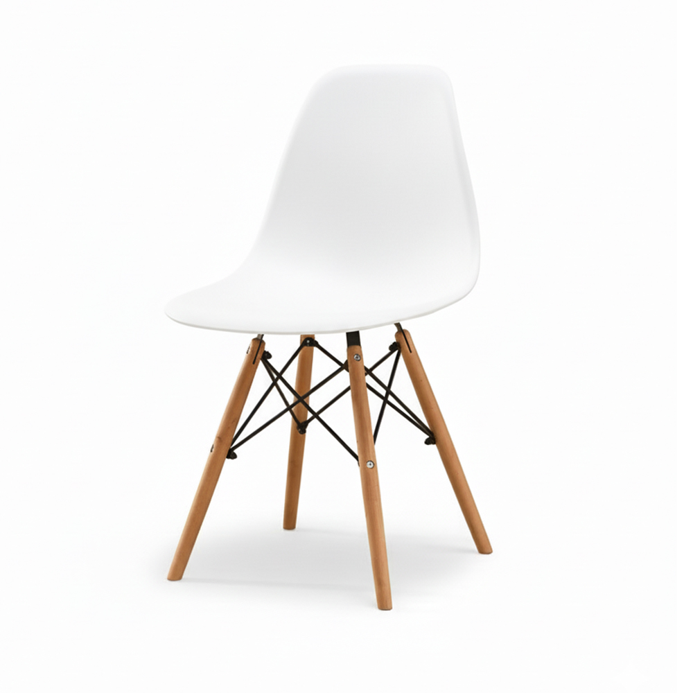 Nordic plastic chairs with wood legs wholesaler