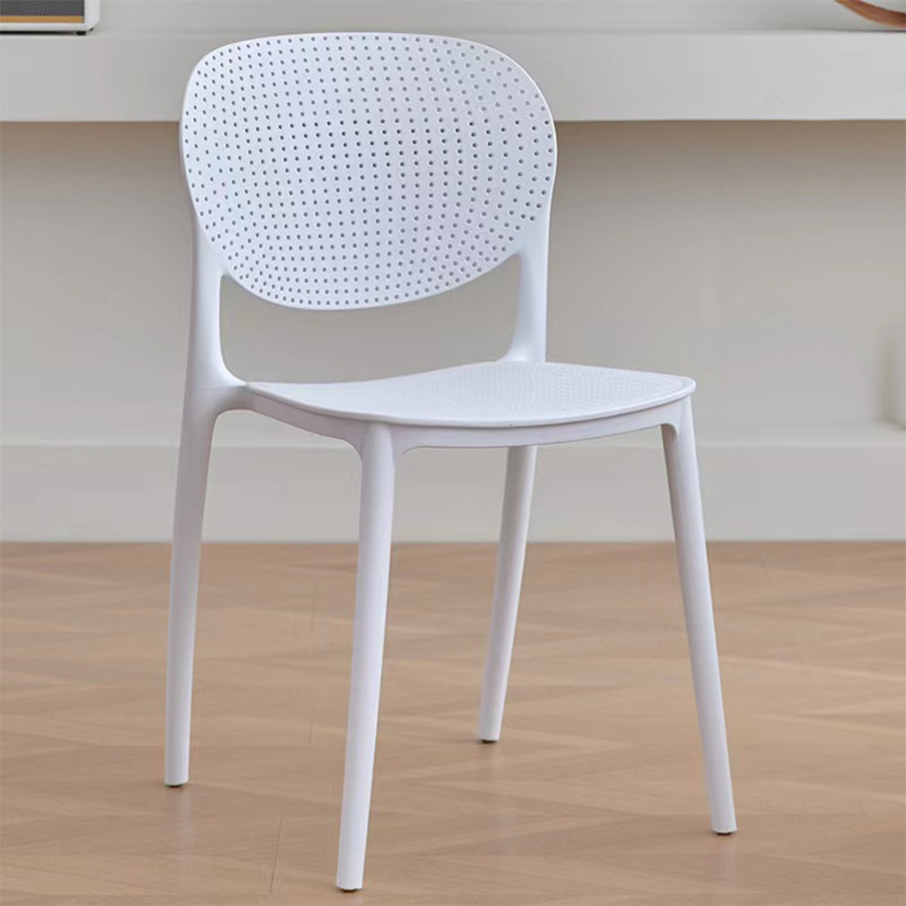 White plastic chair outdoor chair all pp dining chair