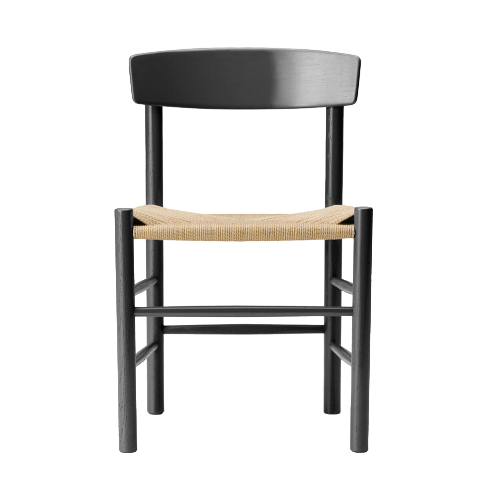 Solid ash wood chairs with rope