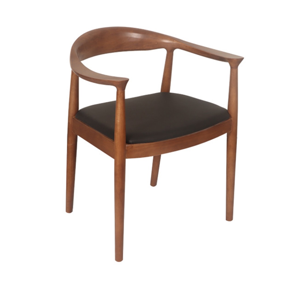 Kennedy armchair wooden frame PU cushion