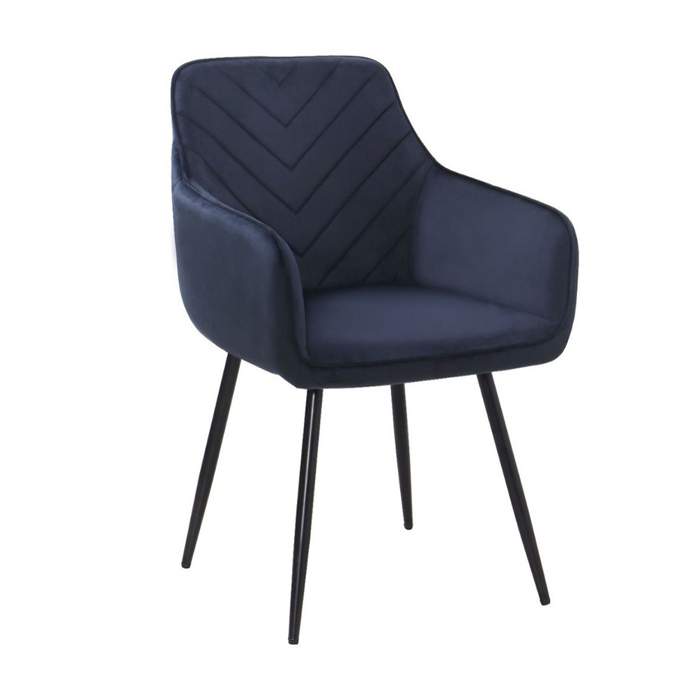 Metal nordic leather dining chair