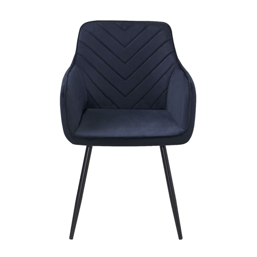 Metal nordic leather dining chair