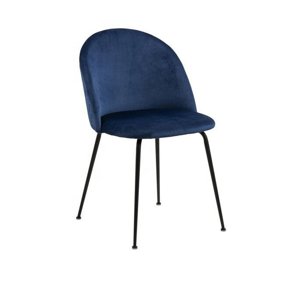 Dining chair with soft fabric cushions
