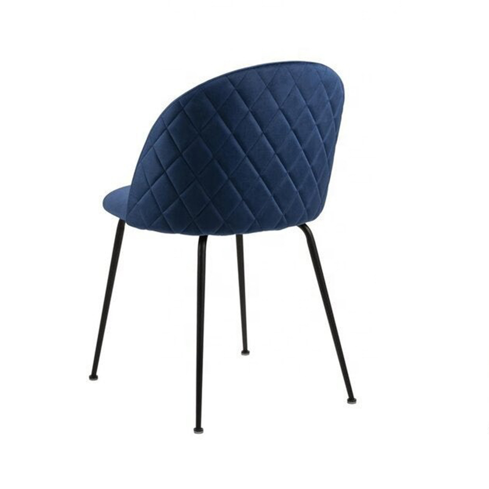 Dining chair with soft fabric cushions