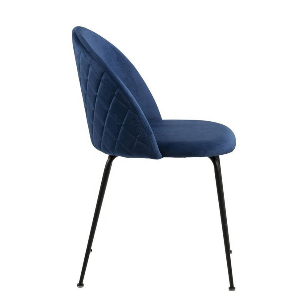 Dining chair with soft fabric cushions
