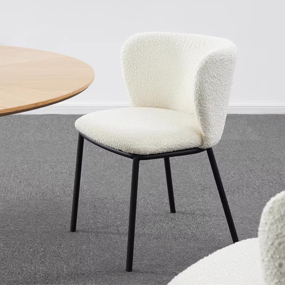 Velvet fabric comfortable backrest leisure chair