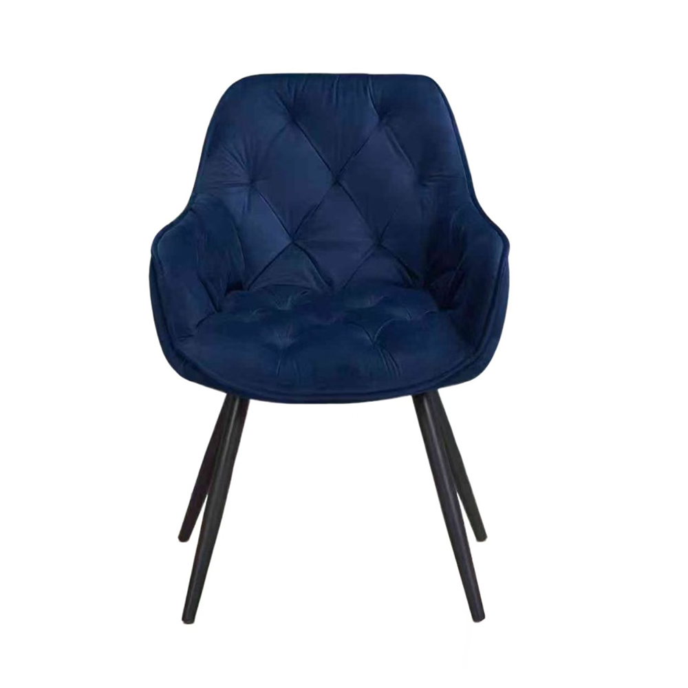 Blue velvet dining room furniture chairs