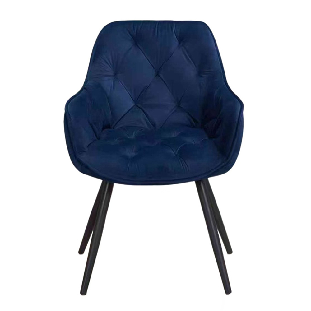 Blue velvet dining room furniture chairs