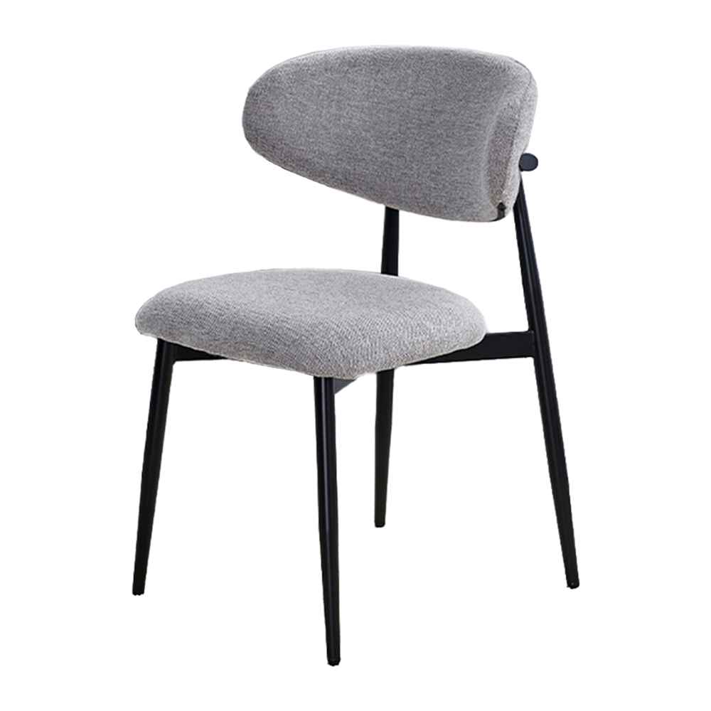 Hotel kitchen metal upholstered dining chairs