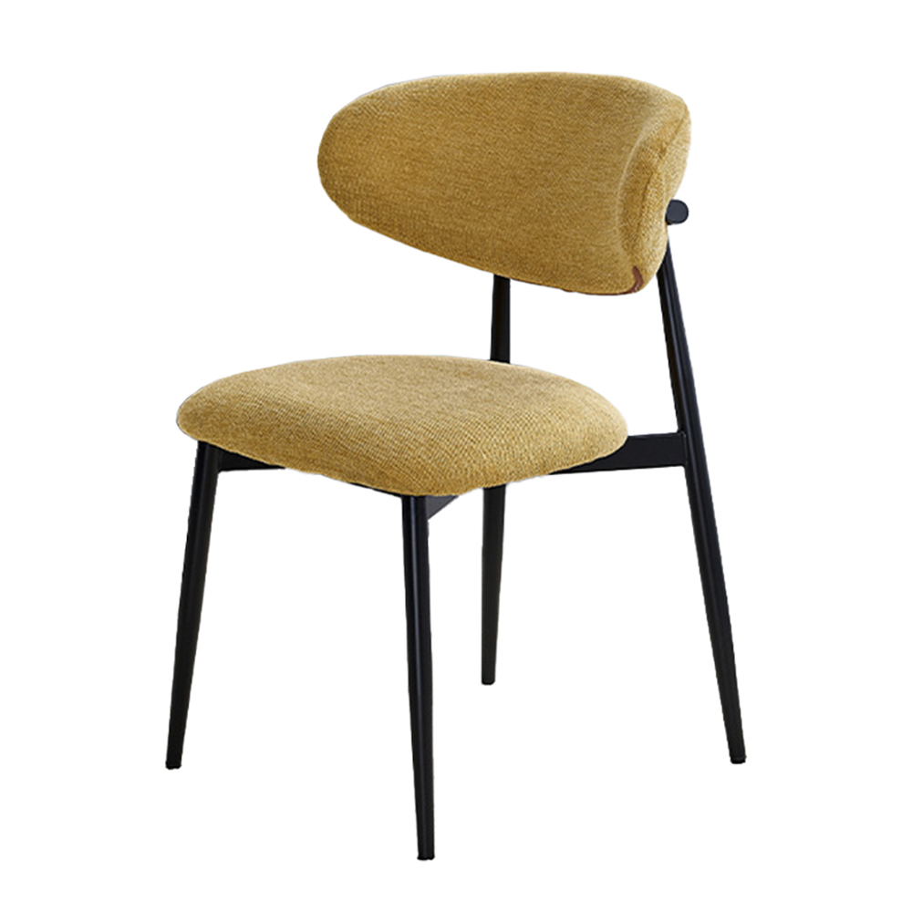 Hotel kitchen metal upholstered dining chairs