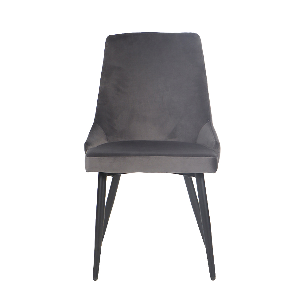 Modern grey upholstery fabric dining chair
