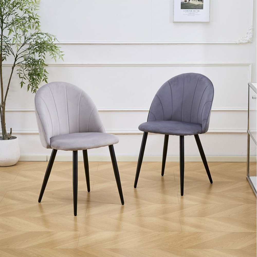 Professional metal fabric dining room chair