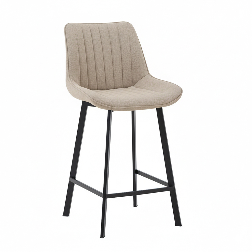 Modern bar chair with upholstered cushion