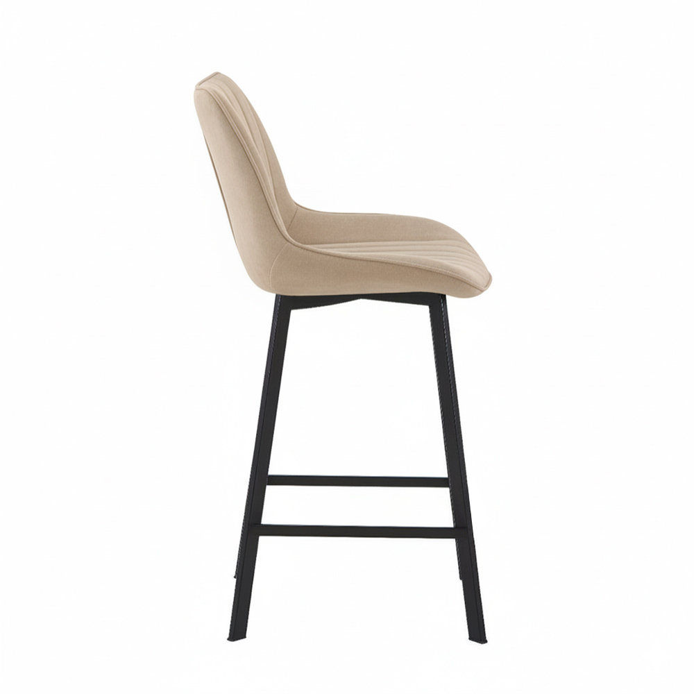 Modern bar chair with upholstered cushion