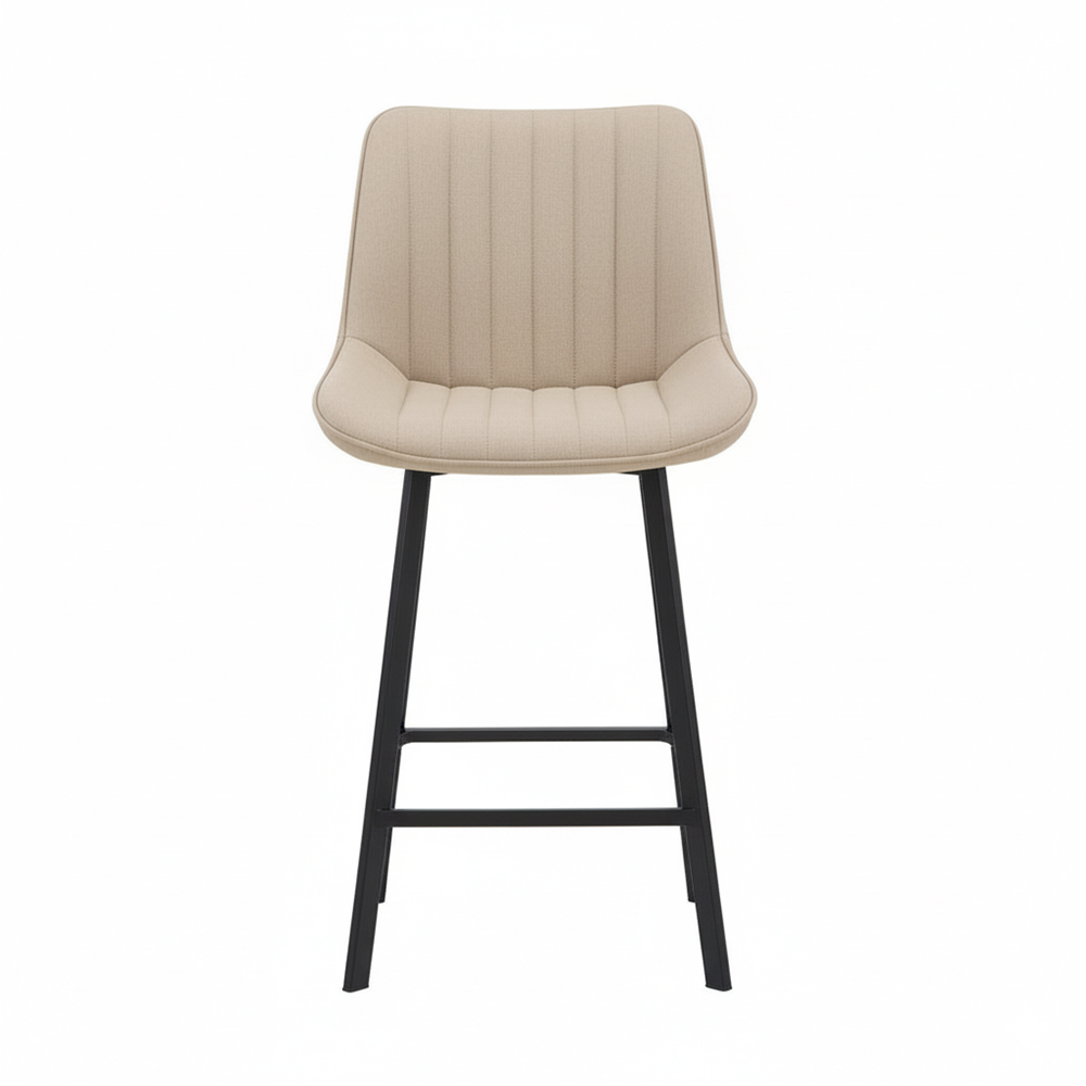 Modern bar chair with upholstered cushion