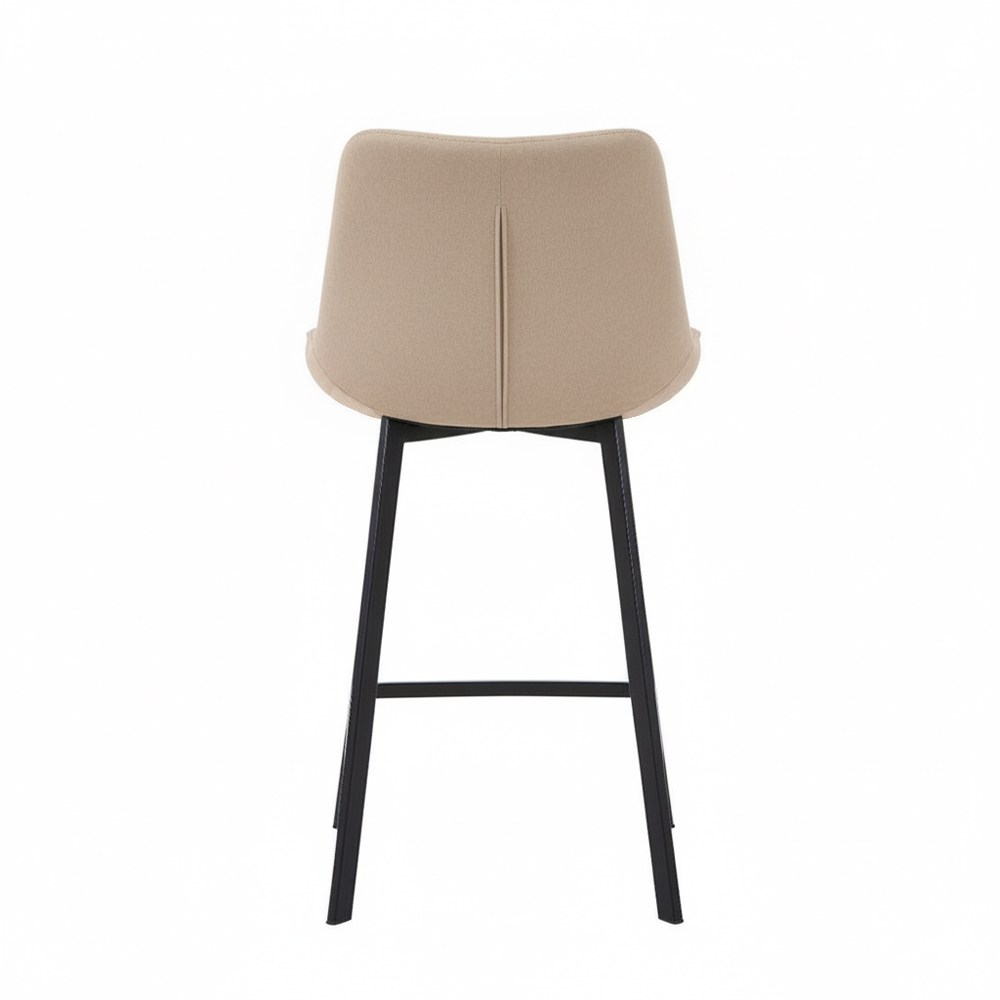 Modern bar chair with upholstered cushion