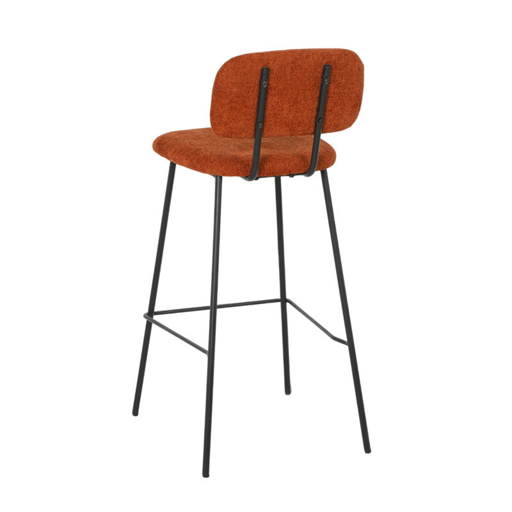 High barstool dining chair kitchen bar stool metal black legs