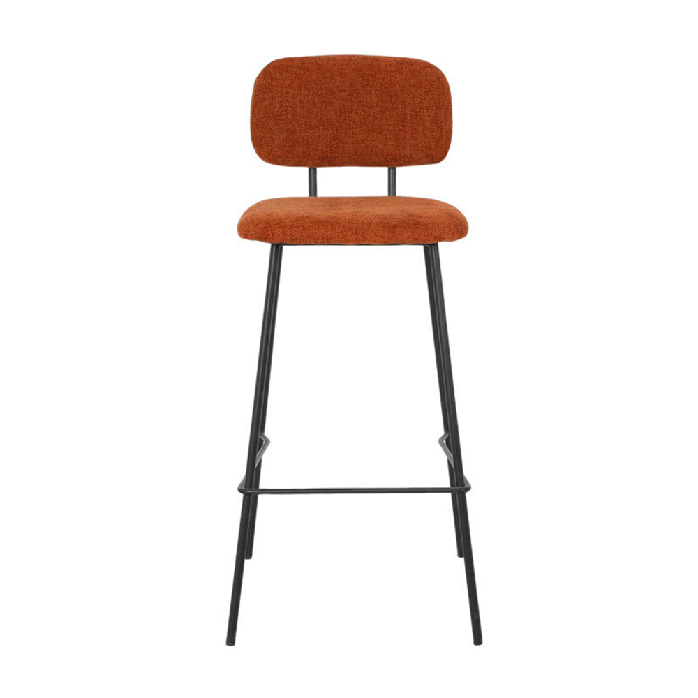 High barstool dining chair kitchen bar stool metal black legs