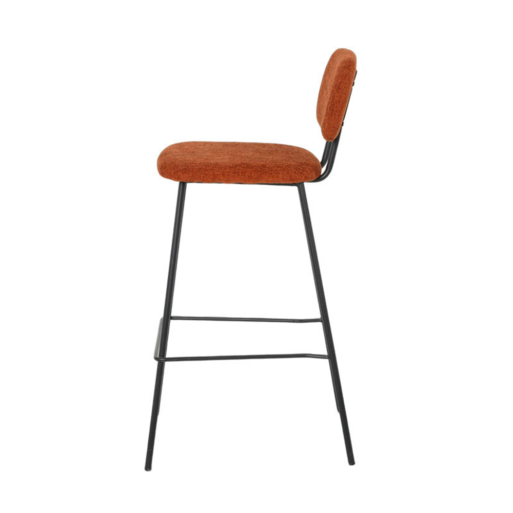 High barstool dining chair kitchen bar stool metal black legs