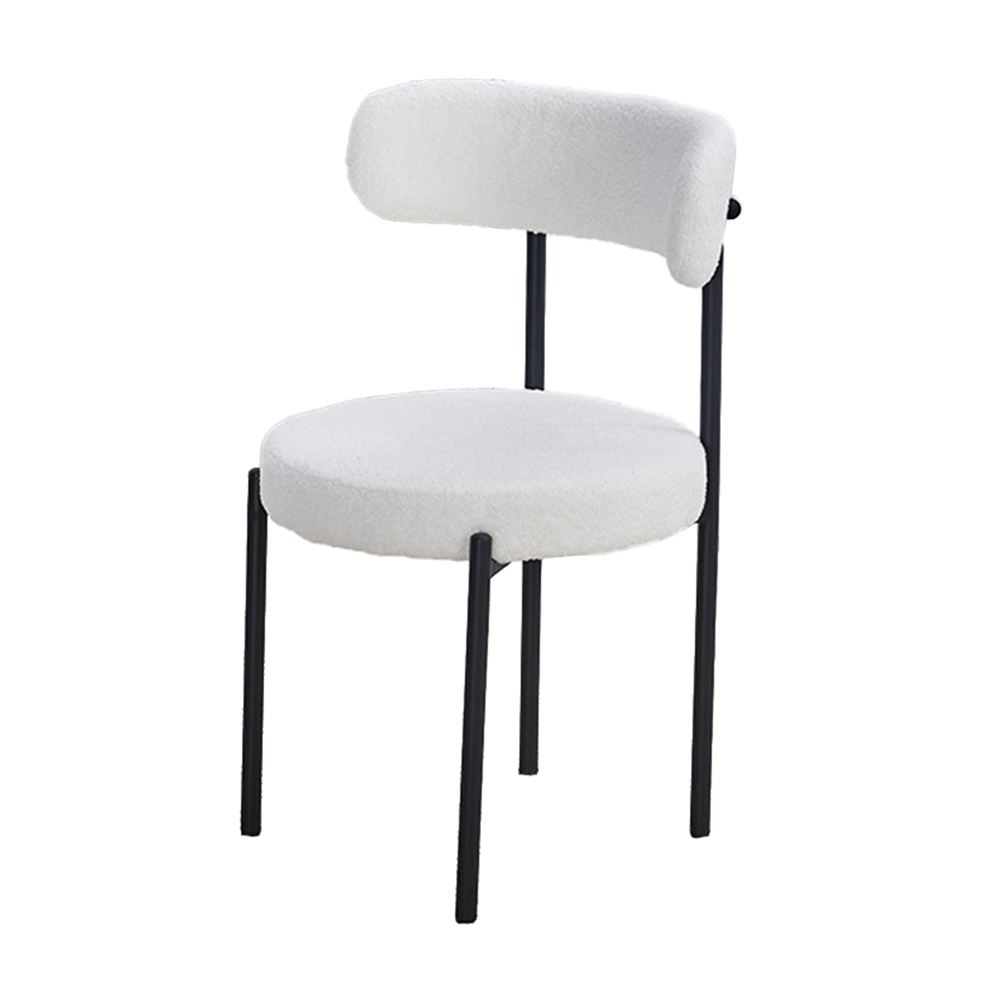 White velvet dining chairs home modern