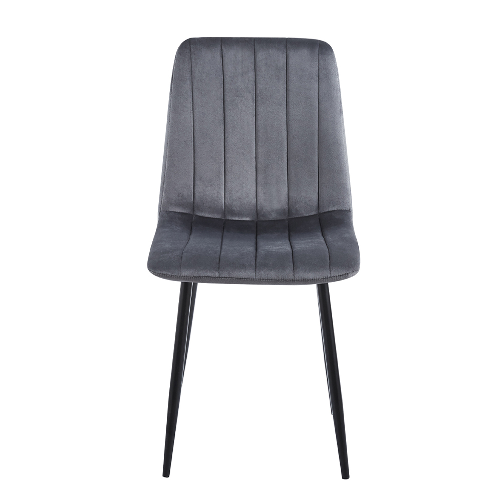 Luxury dining room chairs with black legs