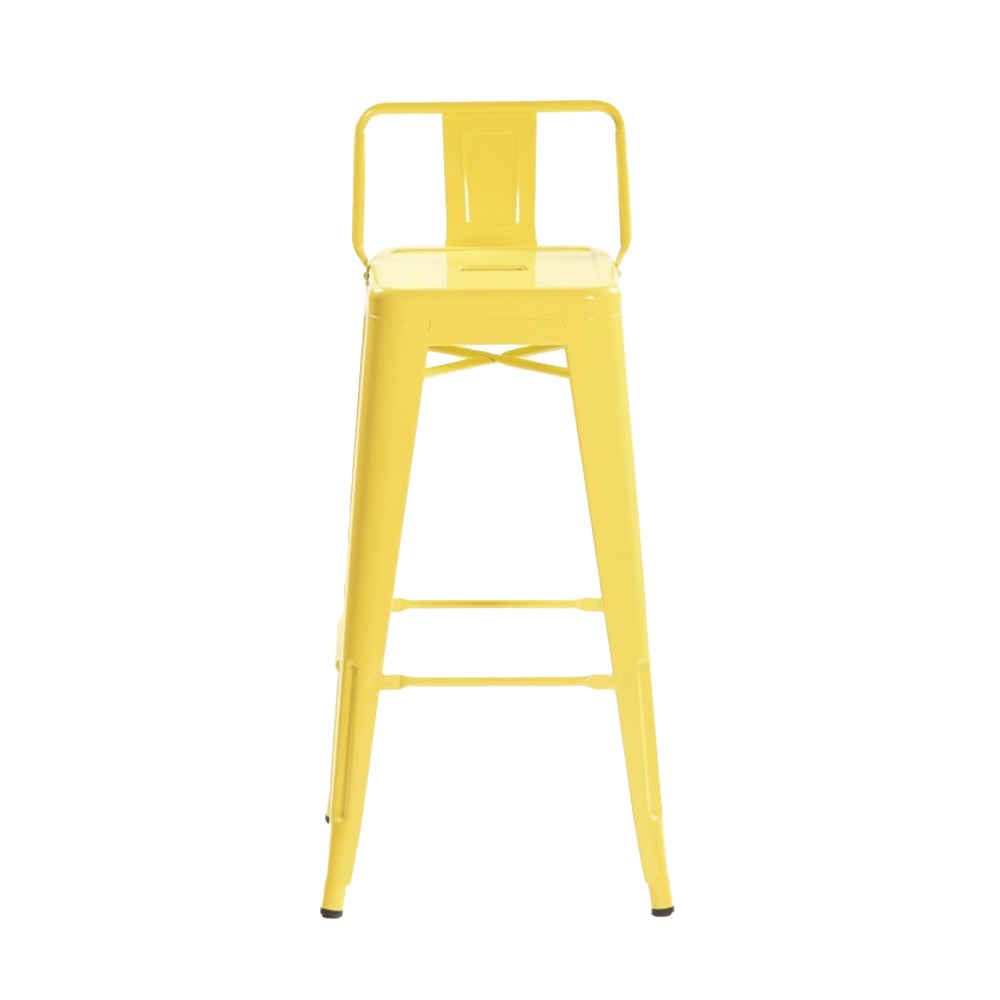 Vintage industrial iron frame metal chairs