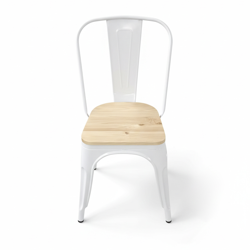 Wholesale tolix metal chairs wooden seat