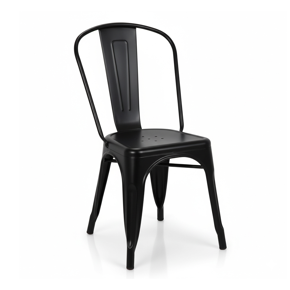 Outdoor iron stackable metal tolix coffee chair