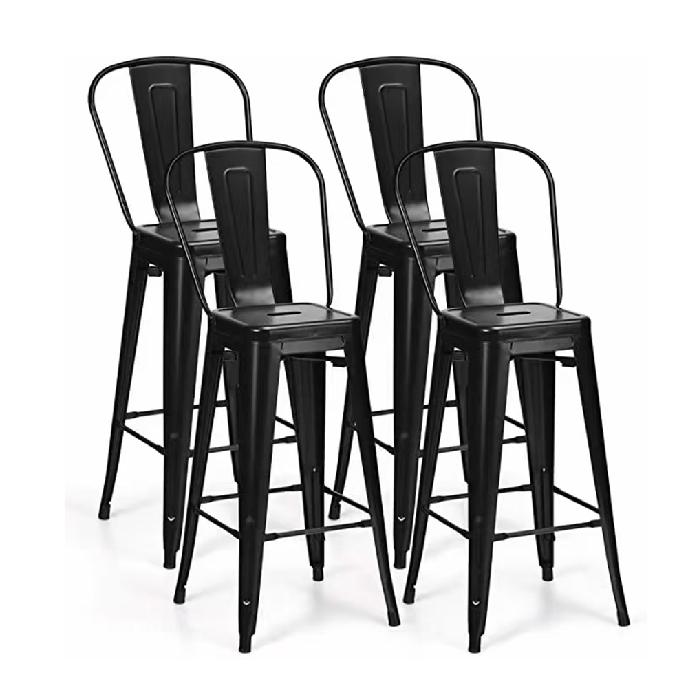 Outdoor iron stackable metal tolix coffee chair