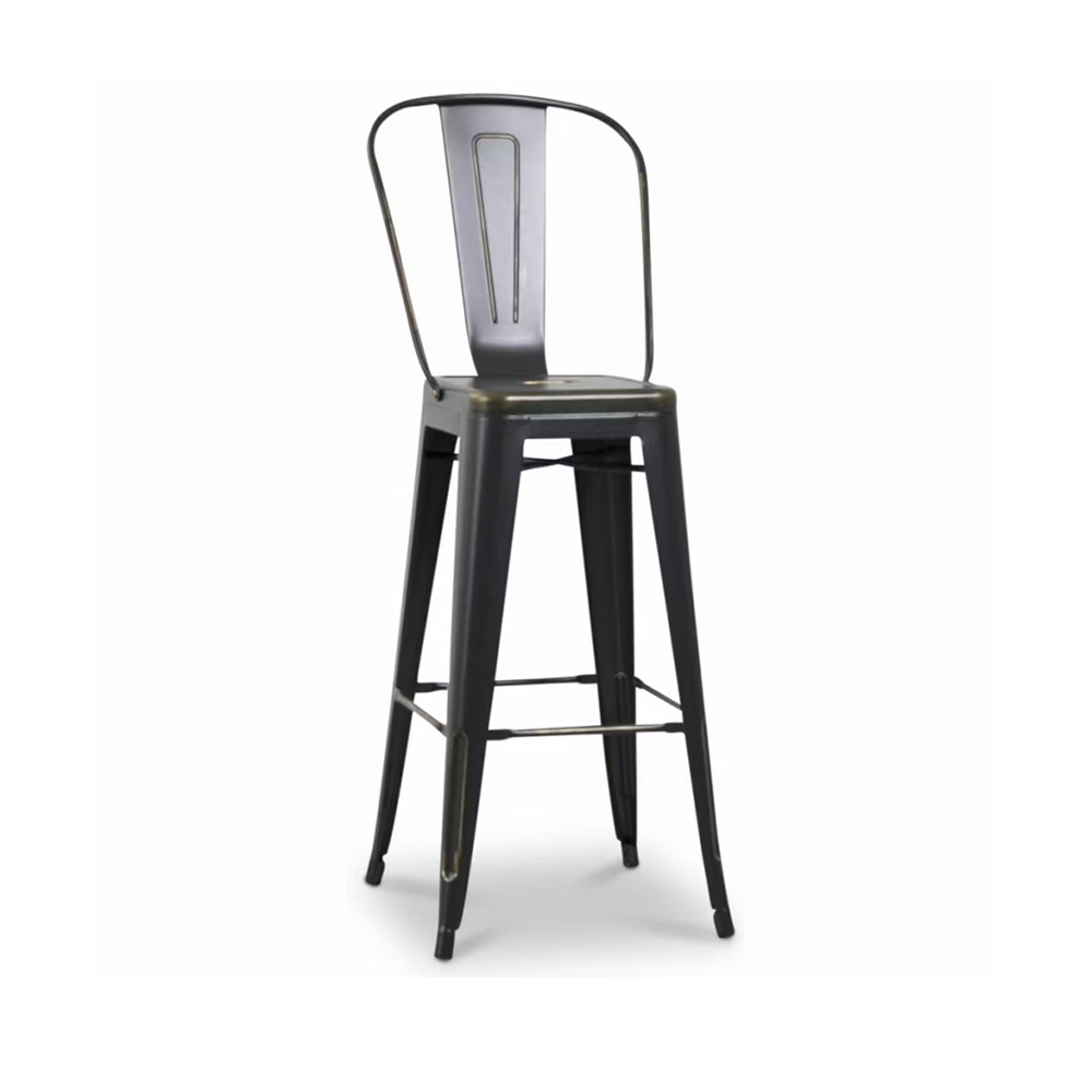 Outdoor iron stackable metal tolix coffee chair