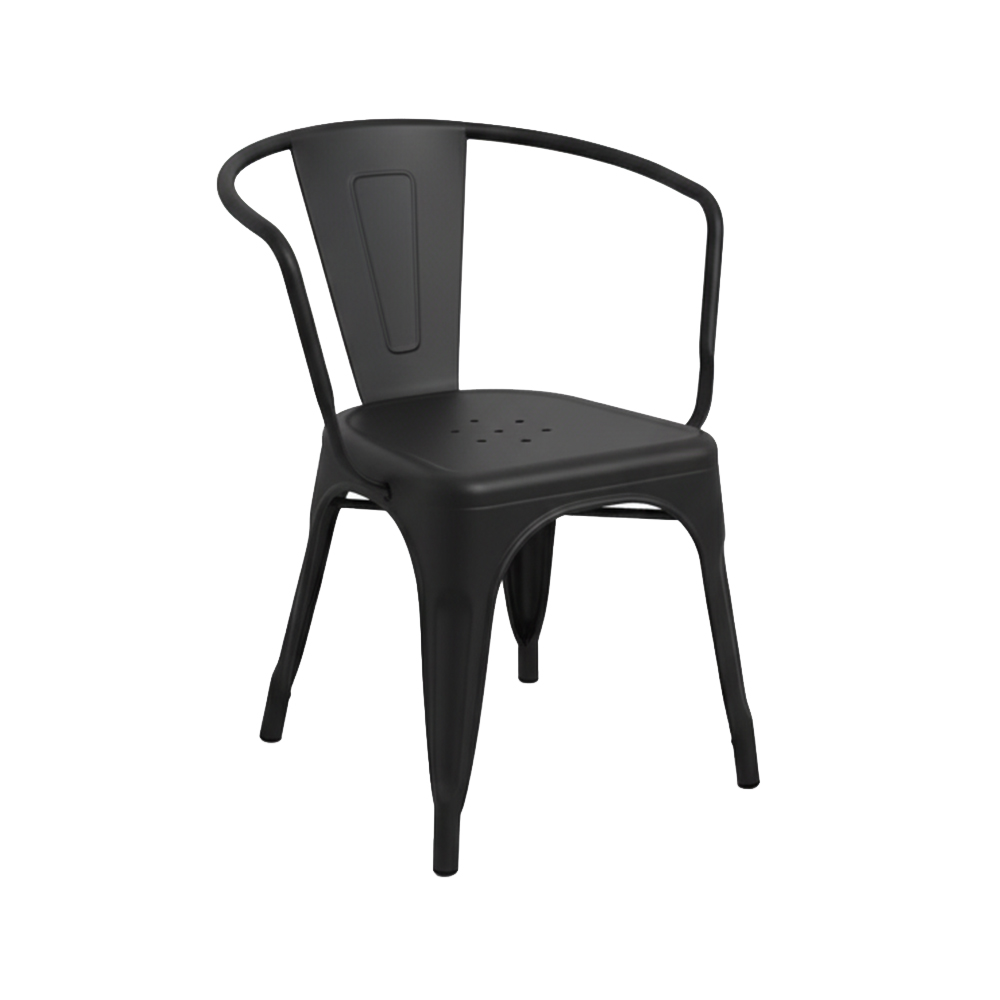 Colorful metal painting dining tolix chair