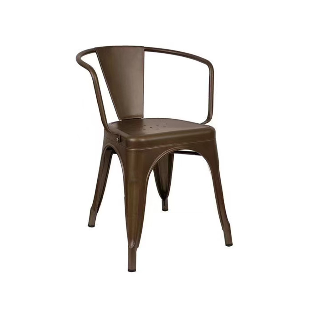 Colorful metal painting dining tolix chair