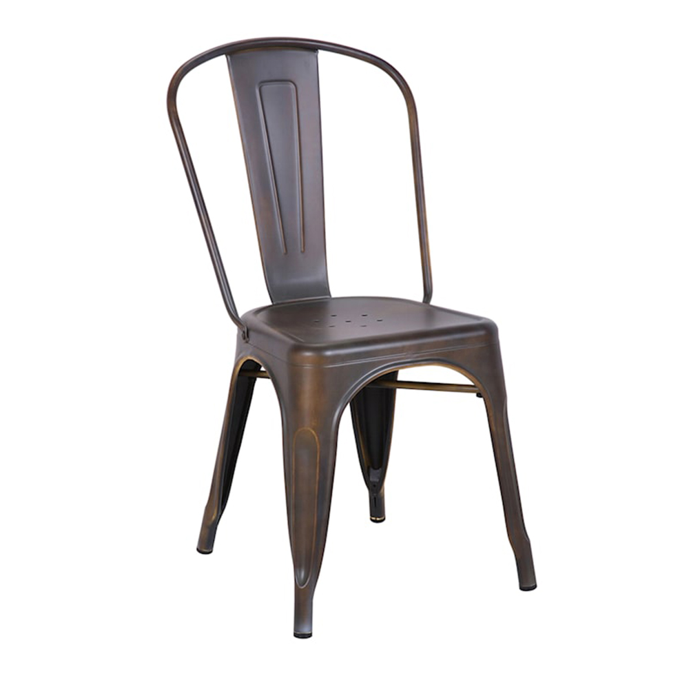 Colorful metal painting dining tolix chair