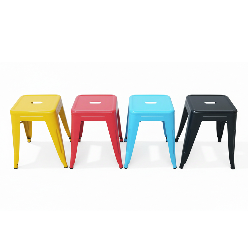 Metal tolixs bar stool counter stackable metal chair