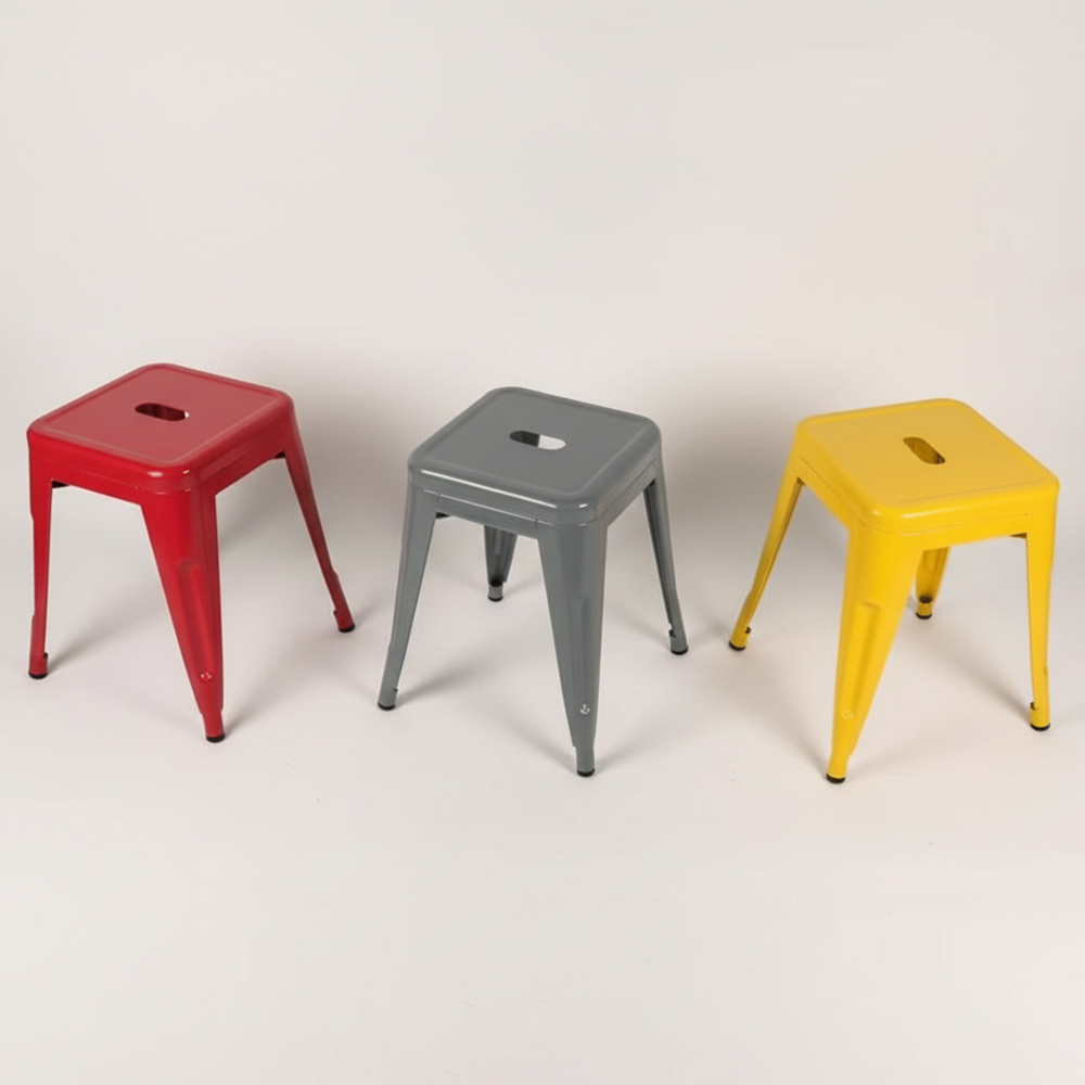 Metal tolixs bar stool counter stackable metal chair