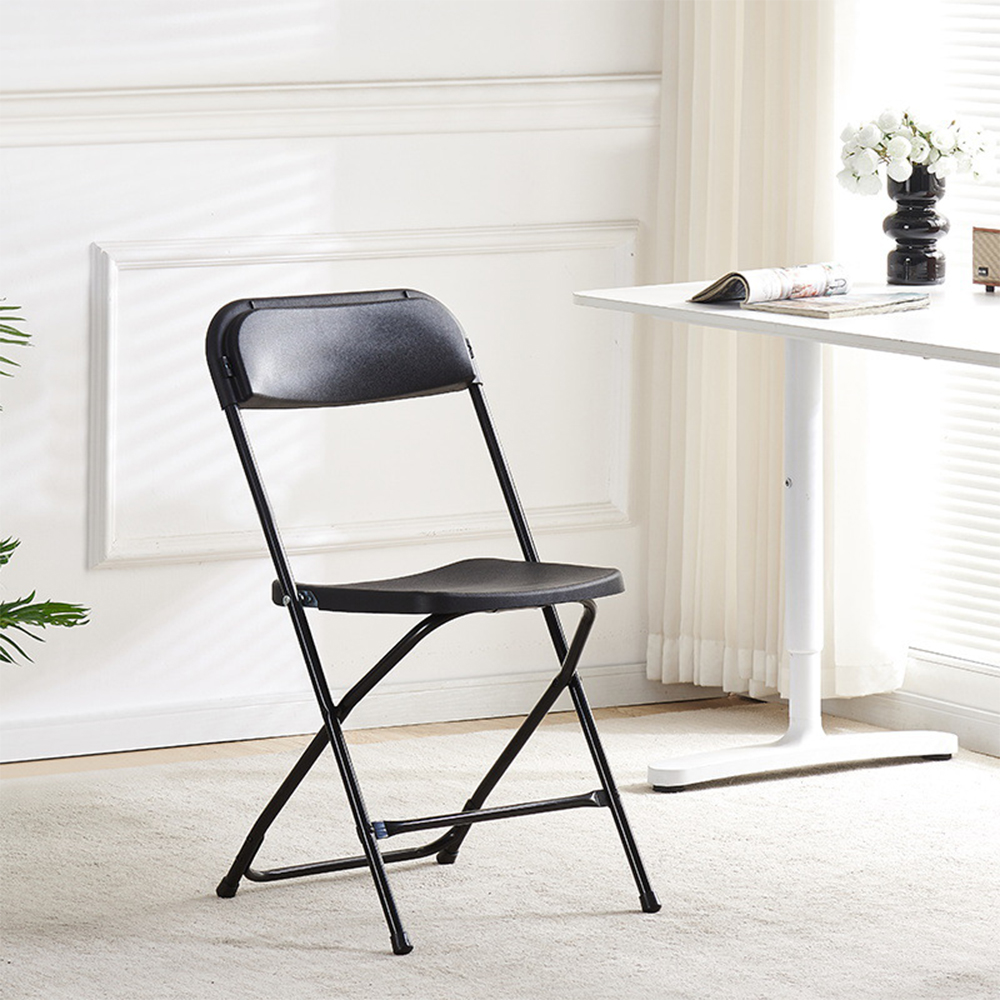 Wholesale black retro metal folding chair