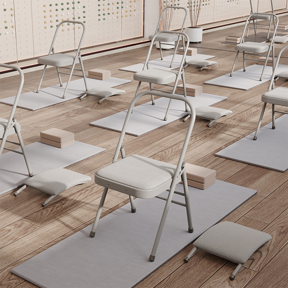 Folding yoga & pilates chair steel tube