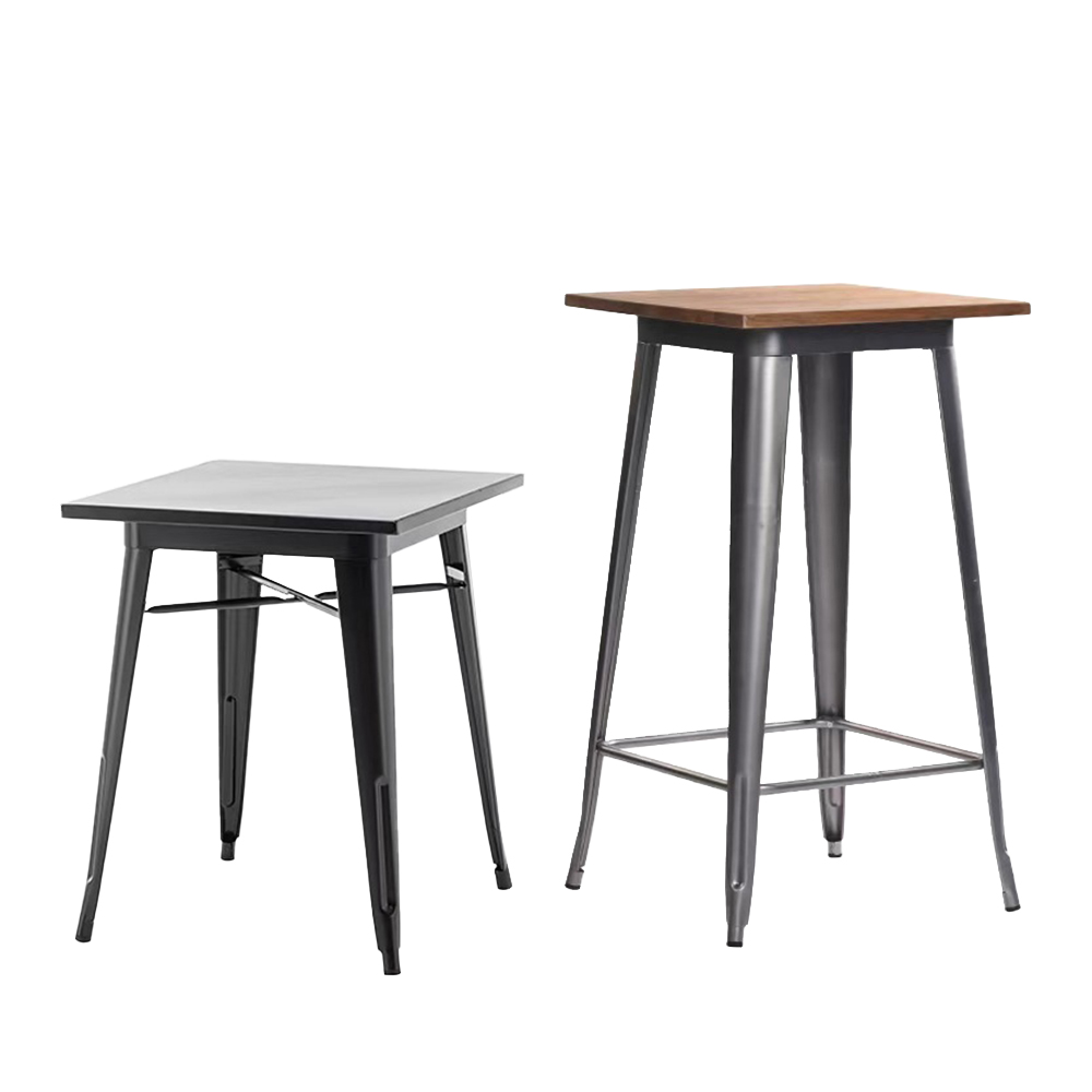 Wooden rectangle dining table and chairs