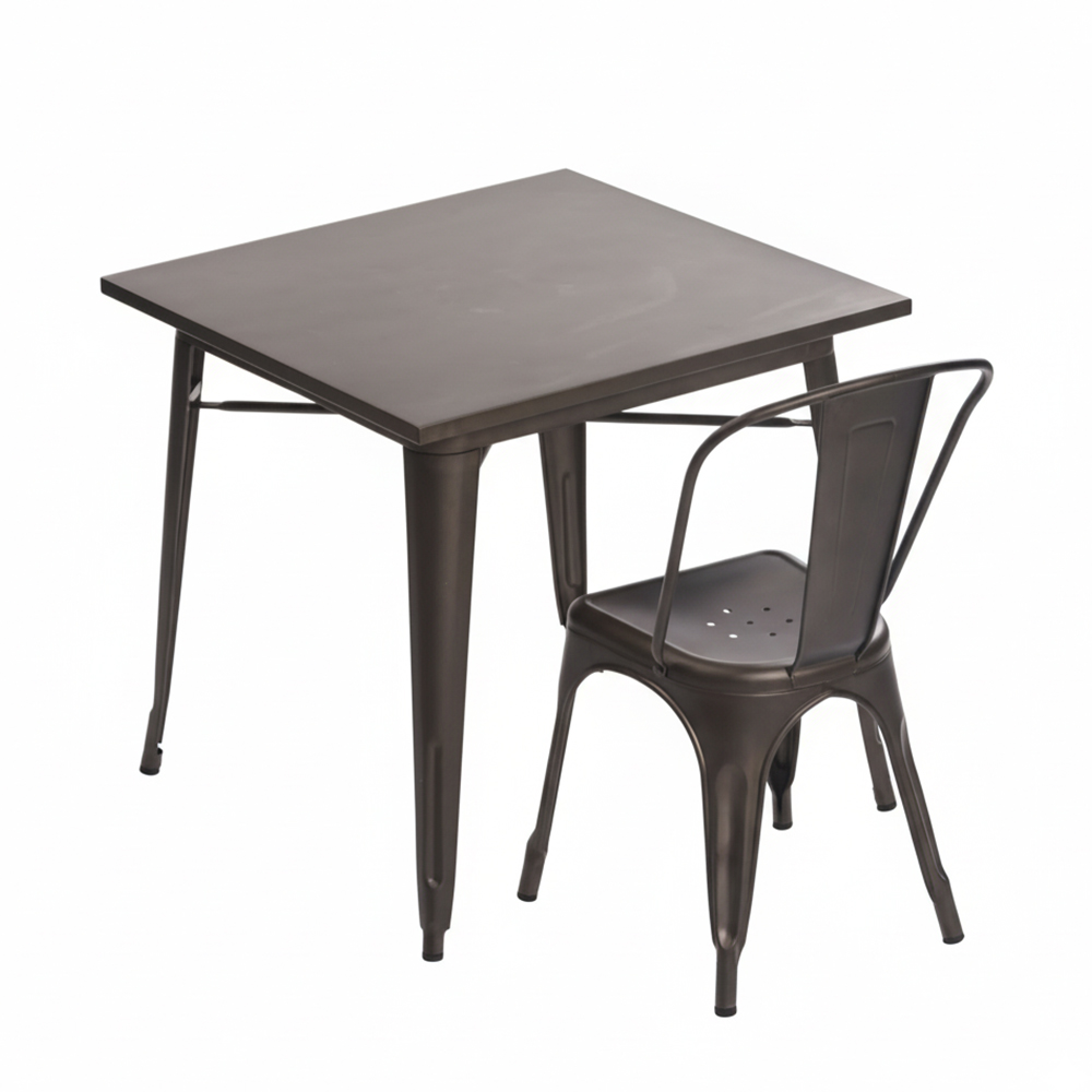 Wooden rectangle dining table and chairs