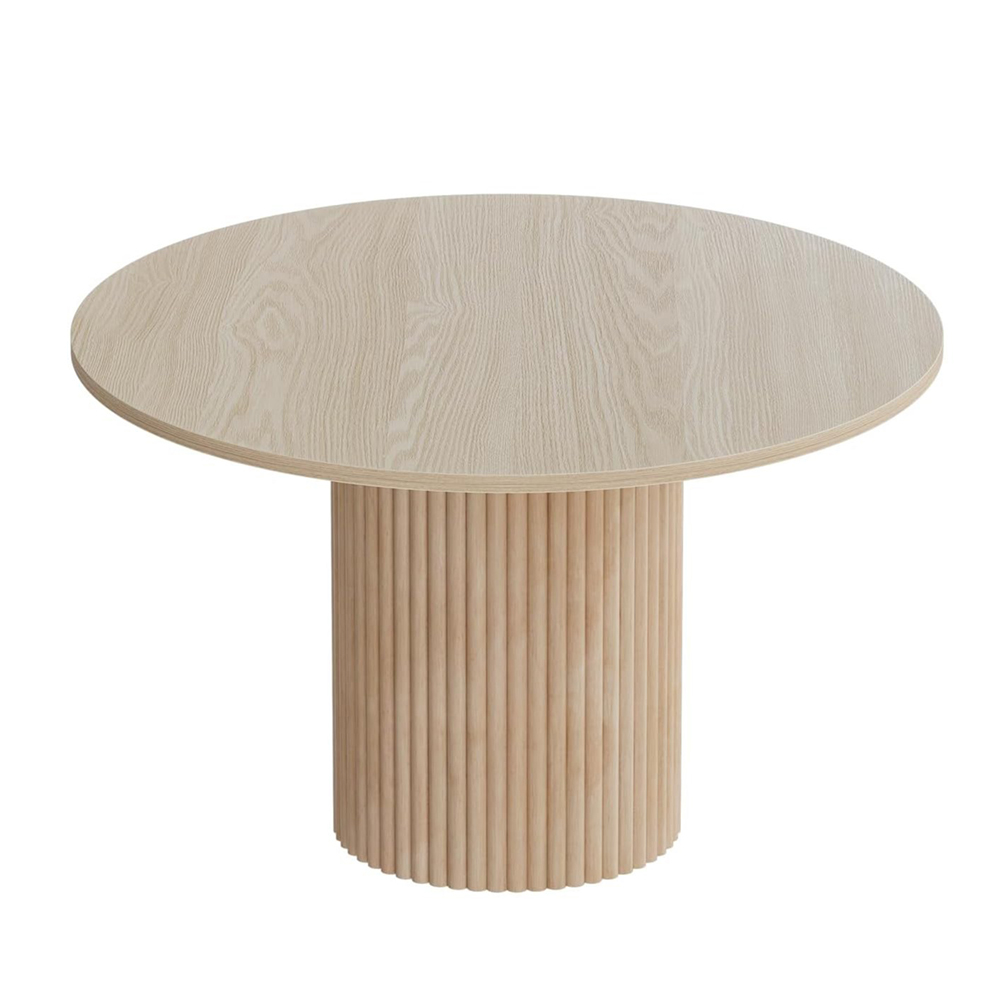 Solid wood 4-seater dining table set