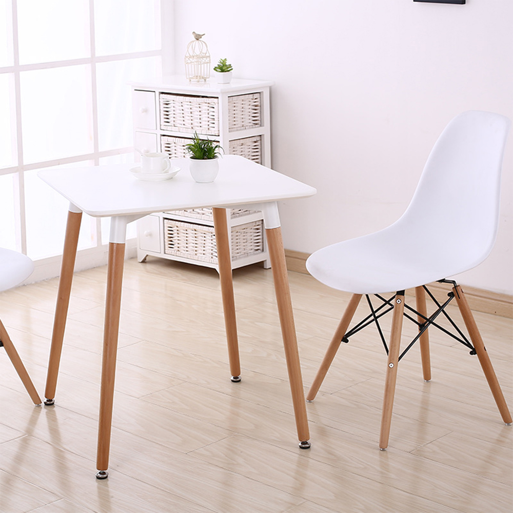 White square dining table for 6