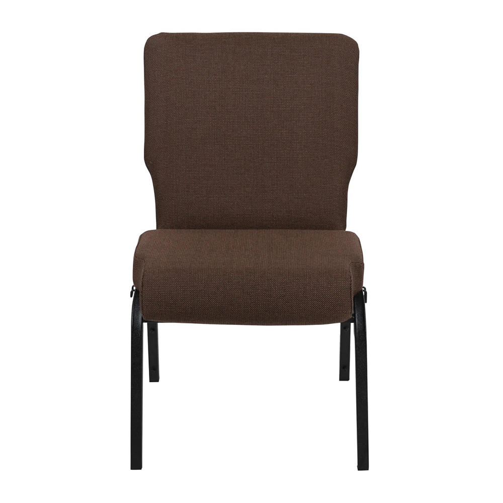 18.5''W stacking church chair with book rack
